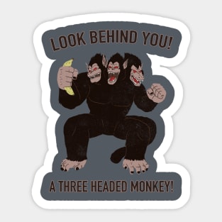 A three headed Ozaru Sticker